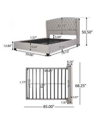 Modern Upholstered Queen Platform Bed