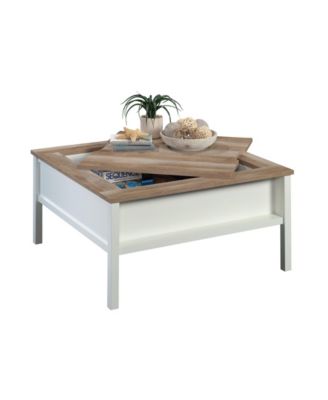 Gaming Coffee Table with Reversible Chess and Checkers Top 38Inch Square Multifunctional Furniture with Hidden Storage Shelf