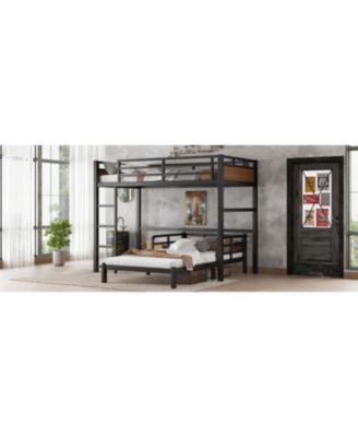 Twin XL/Twin XL Metal Bunk Bed, Separable