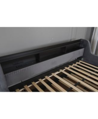 Streamdale Twin Size Upholstered Daybed with LED & Charging Station