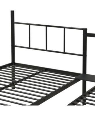 Streamdale Twin Over Twin Over Twin Triple Bunk Bed with Vertical Ladder and Safety Rail