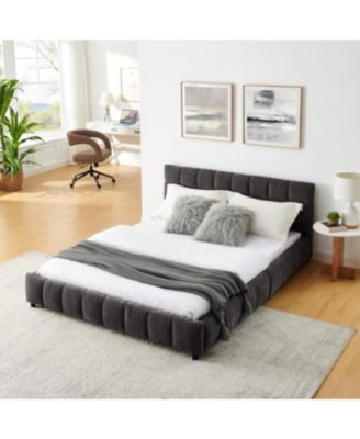 Queen Size Upholstered Bed with Storage Drawer