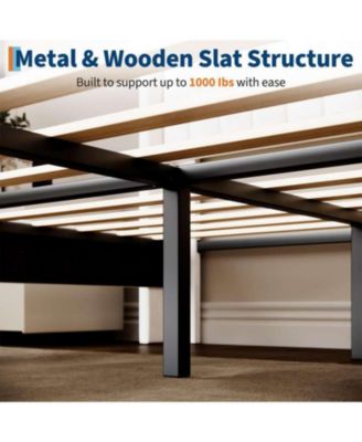 Queen Size White Velvet Platform Bed Frame Channel Tufted Wingback Headboard Upholstered Wood Slats No Box Spring