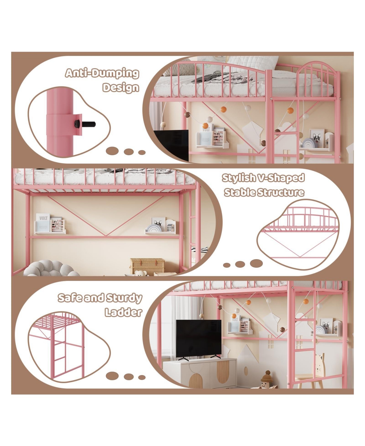 Gaomon Loft Bed Twin Size