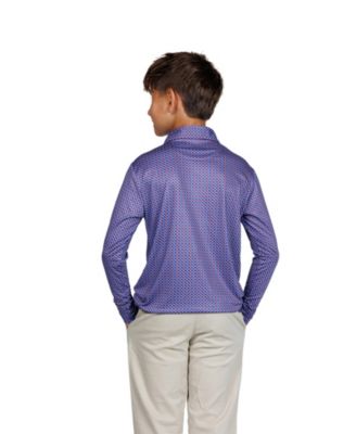 Boys Footballs Long Sleeve Performance Polo