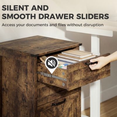 3 Drawer File Cabinet, Filing Cabinet for A4 or Letter Size