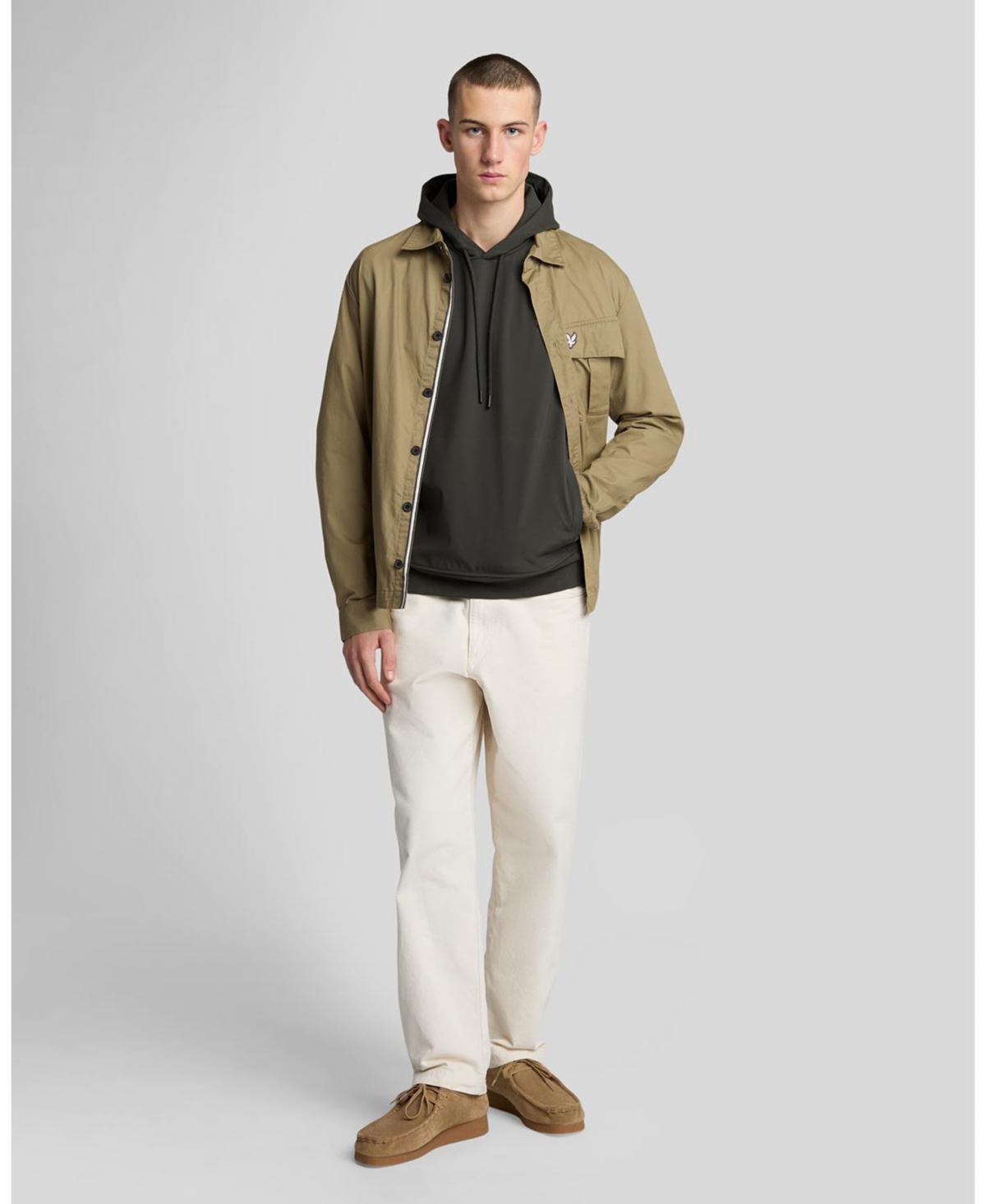 Lyle & Scott Men's Softshell Hybrid Pullover Hoodie