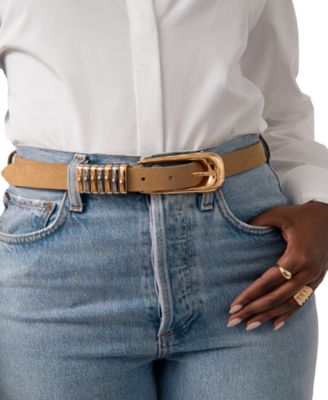 Metal Core Leather Belt