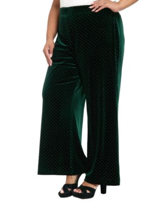 Plus Size Mid-Rise Straight Leg Pants