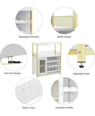 3-Drawer Compact Mobile Filing Cabinet with Stylish Fabric, Storage Solution with Legs & Wheels, Bedroom, Gold