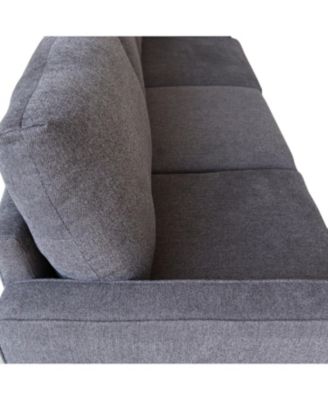 Modern Living Room Furniture Sofa In Dark Fabric