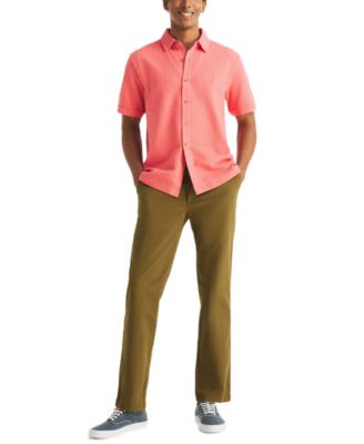 Men's Seersucker Short-Sleeve Shirt