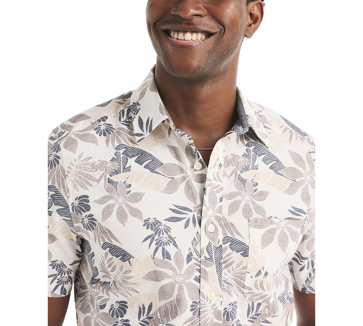 Nautica Men's Printed Short-Sleeve Shirt