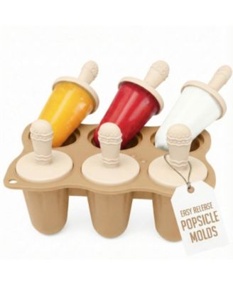 Baby Popsicle Mold – Silicone Teething Ice Pop Molds for Infants & Toddlers, 6-Cavity, BPA-Free, Dishwasher Safe