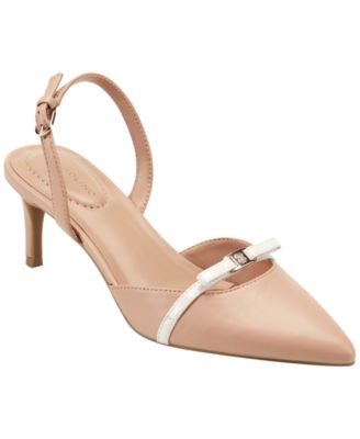 Women's Pracen Bow Slingback Kitten Heel Pumps
