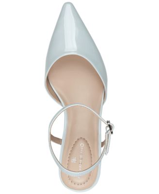 Women's Rose Ankle Strap Kitten Heel Pumps