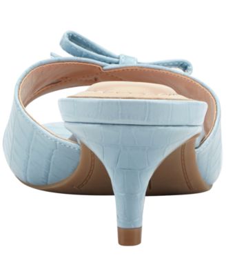 Women's Rissie Bow Low Kitten Heel Dress Sandals