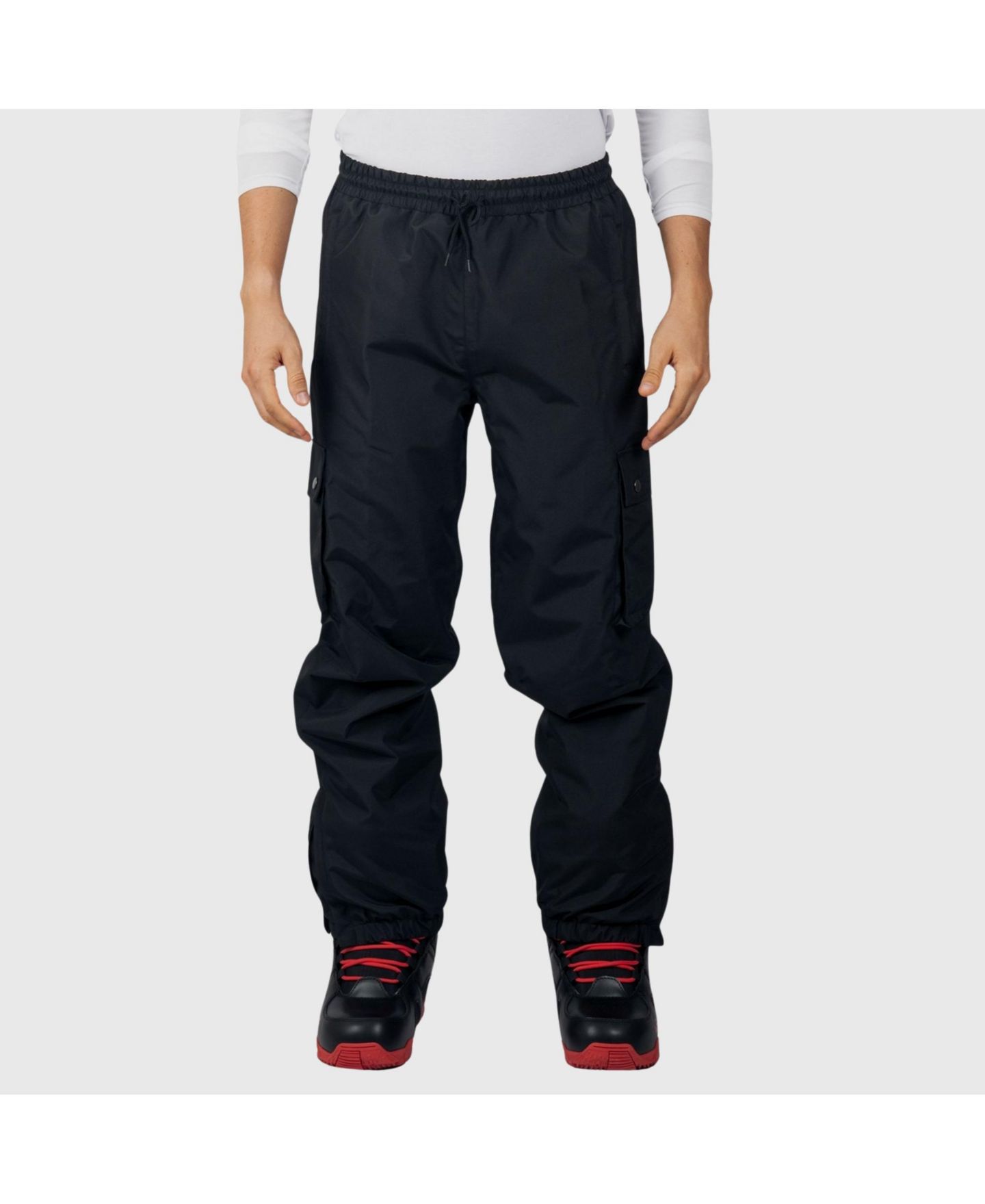 Мужские брюки Alpine Swiss Snow Pants 10K Waterproof Insulated Snowboard and Ski Pants, цвет: Чёрный — фото 1