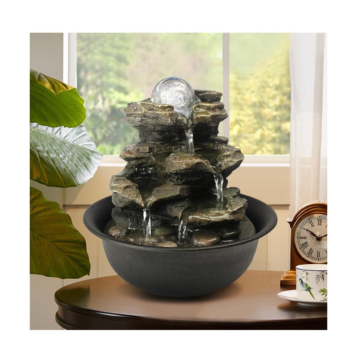 SunJet 11" Spinning Orb Tabletop Fountain