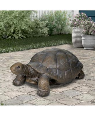 Turtle Statue for Garden - 29.5"x15.7"x11.8" Concrete Outdoor Figurine for Yard, Patio Decor & Gardening Gift