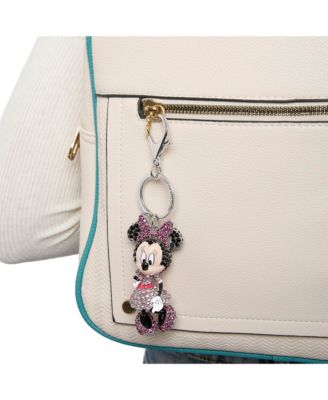 Minnie Mouse Crystal Pave Bag Charm Keychain – Officially Licensed