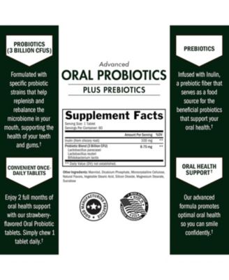 Oral Probiotics Supplement with Prebiotics, 180ct