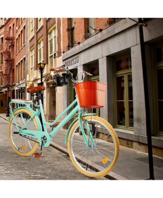 26-Inch Low Step Cruiser Bike with Passenger Seat & Dual Brakes, Free Bottle Holder