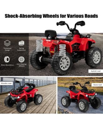 12V Kids Ride On ATV 4 Wheeler with MP3 and Headlights-Red