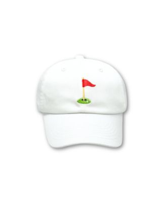 Toddler Boys  Golf Flag Baseball Hat in White