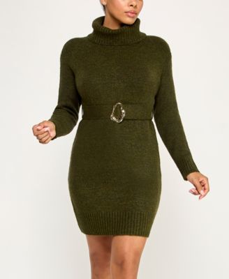 Juniors' Turtle Neck Sweater Dress