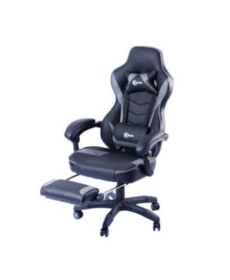 Gaming Chair, Ergonomic Racing-Style Chair with Adjustable Height, Footrest, Lumbar Support, And Comfortable Padding