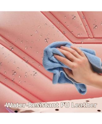 Twin XL Bed Frames with LED Light Headboard and Heavy Duty Supports, No Box Spring Need, Noise Free, Easy Assembly, Pink