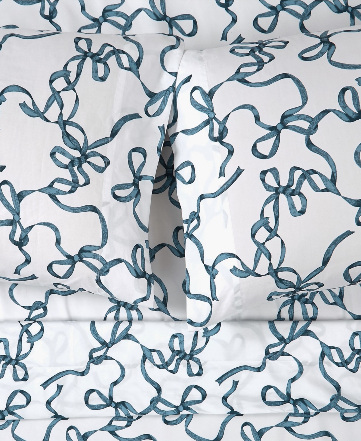 Truly Soft Printed Bow 4-Piece Sheet Set