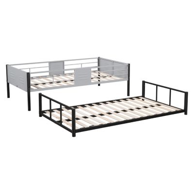 Twin Over Twin Bunk Bed with Trundle