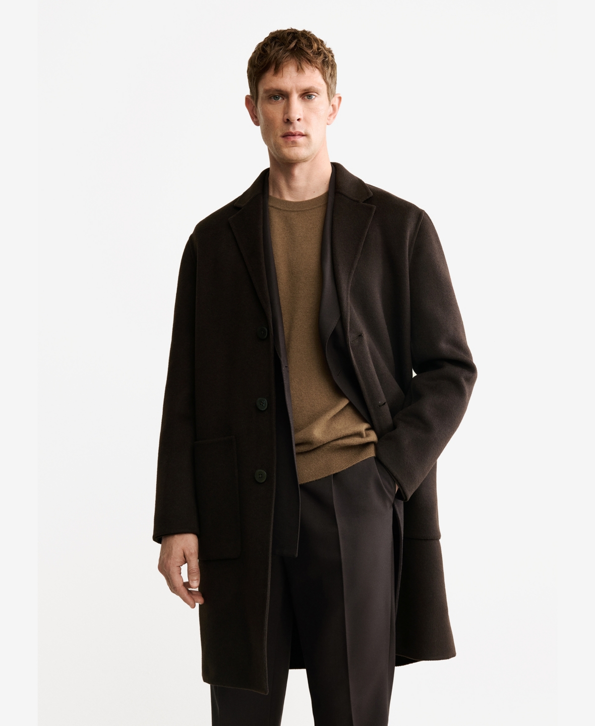 Mango Men's Handmade Wool Coat