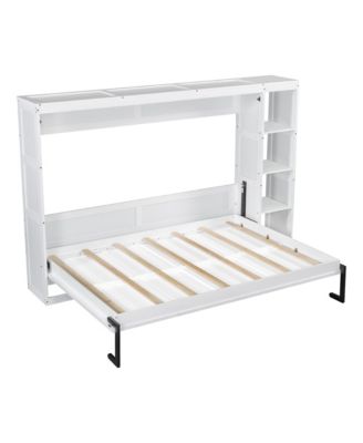 Full Size Murphy Bed with Bookshelf