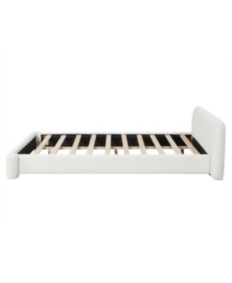 Boucle Upholstered Bed - Modern & Durable