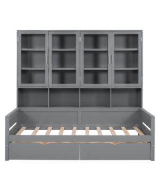 Streamdale Twin Daybed w/ Storage, LED & Shelves