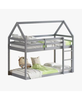 Twin Over Twin House Bunk Bed