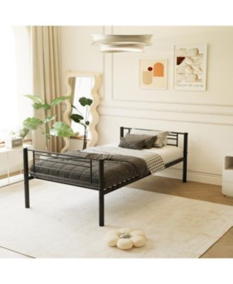 Bedroom dormitory twin size black metal triple bunk bed can be disassembled into three beds