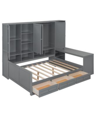 Daybed with Drawers & All-in-One Cabinet