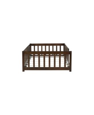 Twin Floor Bed with Fence