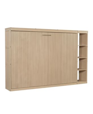 Full Size Murphy Bed with Bookshelf
