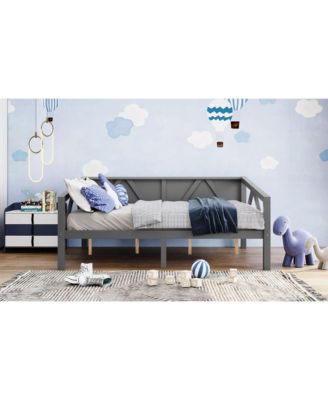 + Full Size + Wood (or MDF if applicable) + Gray Finish + Daybed