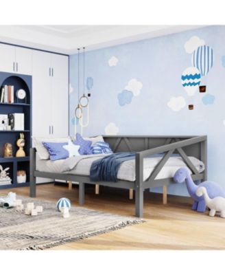 + Full Size + Wood (or MDF if applicable) + Gray Finish + Daybed
