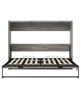  Full Size Murphy Bed, can be Folded into a Cabinet, Gray