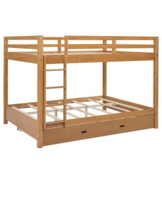 + Queen Size + Wood + Ladder & Trundle + Bunk Bed
