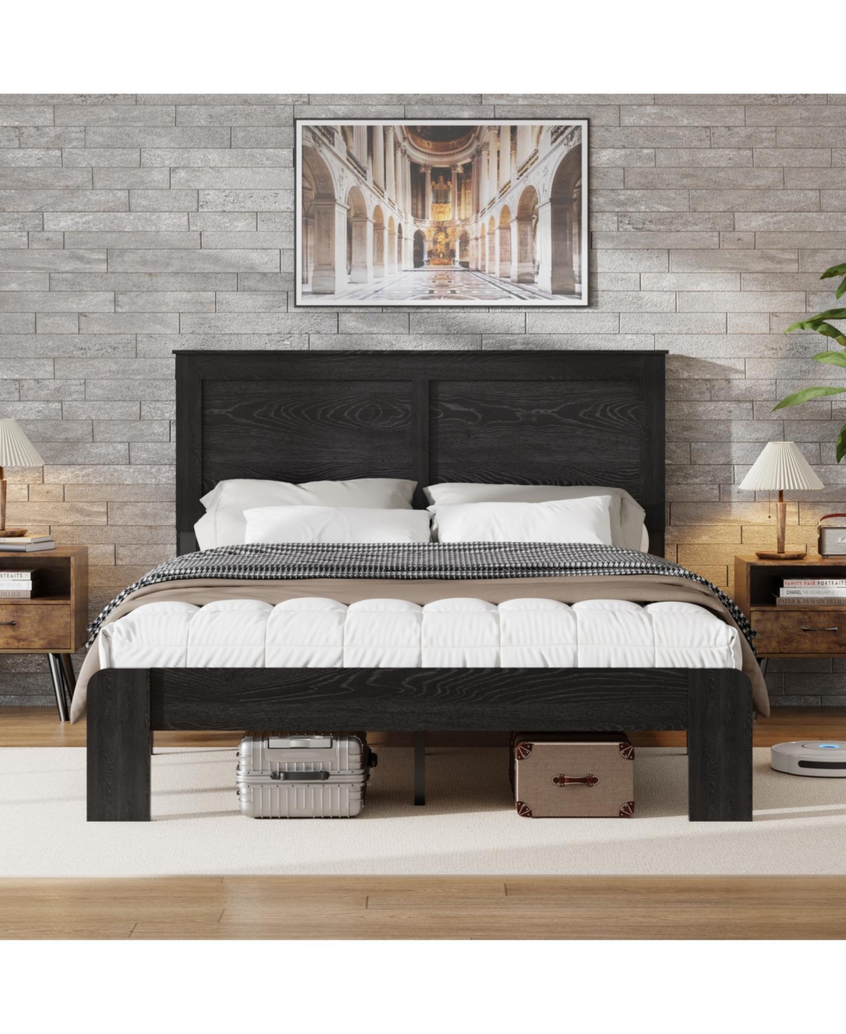 Streamdale Furniture Wood Platform Bed Frame - Noise Free