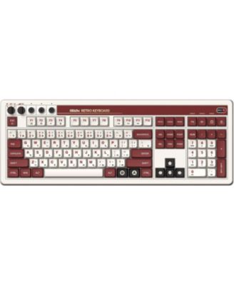 Retro Wireless Gaming Mechanical Keyboard with Number Pad for Windows and Android - Fami Edition