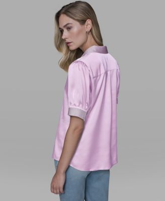 Women's Beaded Short-Sleeve Top